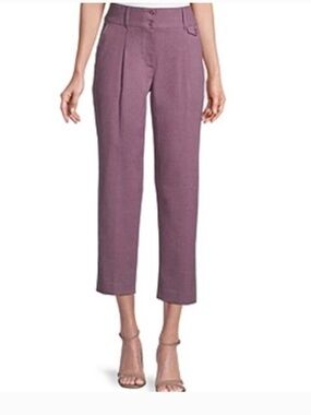 Liz Claiborne Heather Grape Shake Slacks Size 10P Purple Dress Pants